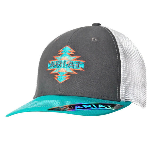 Ariat Ladies Turquoise Aztec Logo Hat