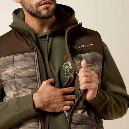 Ariat® Mens Crius Insulated Vest Concealed WREN CAMO SERAPE
