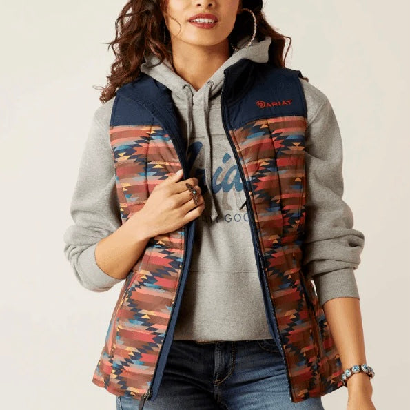 Ariat Womens Crius Mirage Aztec Insulated Vest