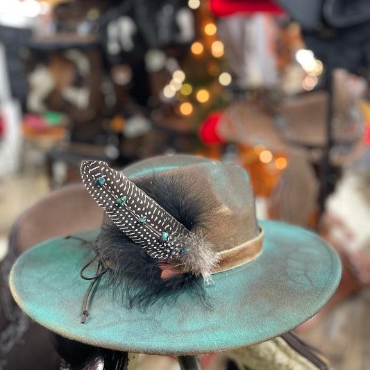 Blue Sky’s Fedora Hat w/ Accessories Byrdie Mae’s Creation Cowgirl Hat 