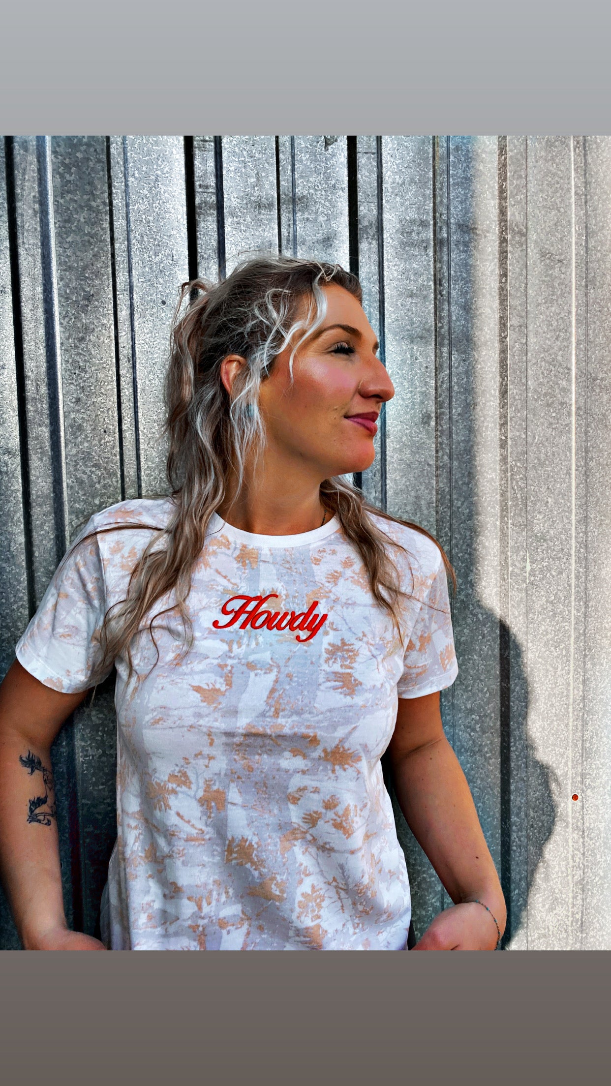 Byrdie Mae’s HOWDY Camo T-Shirt