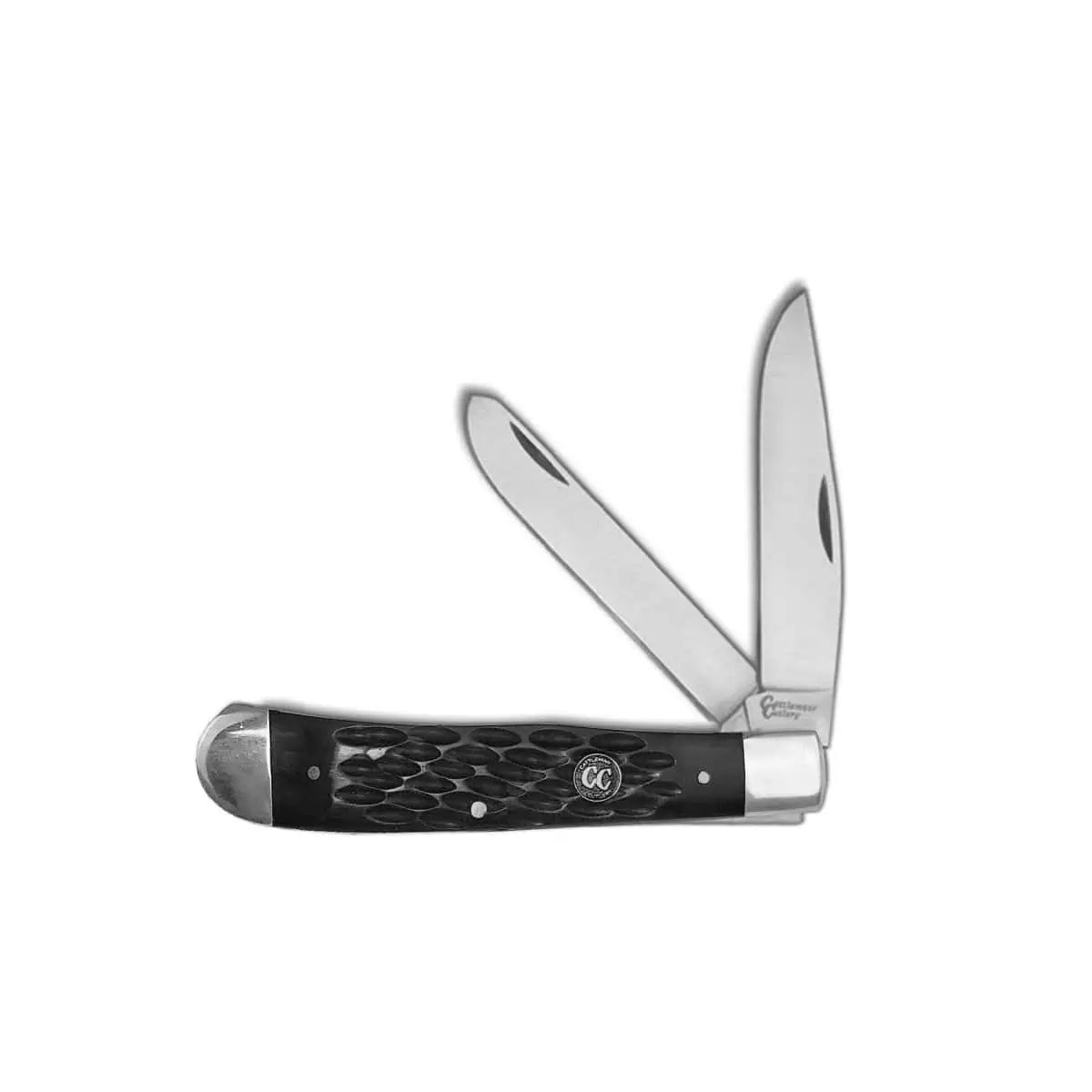 CATTLEMAN TRAPPER JIGGED DELRIN KNIVES by American Buffalo Knife & Tool Co