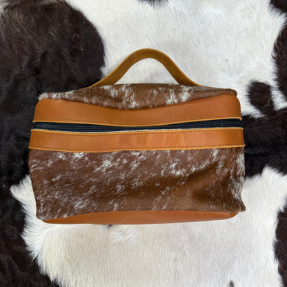 Amish Crafted “The Rodeo Ready Toiletry Bag” Oval Shaped All Leather (assorted styles)