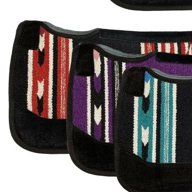 Purple & Black Aztec Showman 32 X 32 Acrylic Top Saddle Felt Pad