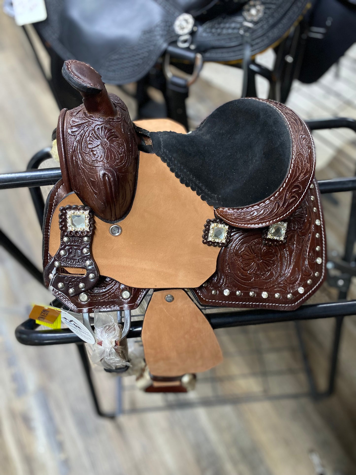 NEW 8” DOUBLE T SADDLERY Youth Show Saddle 0135