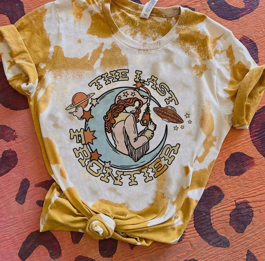 Cosmic The Last Frontier Bleached Mustard Tee