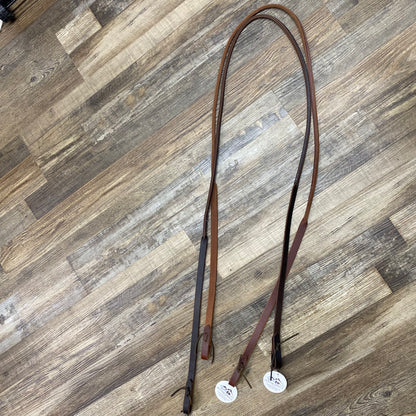Single Amish Crafted Light Leather Reins Without Snaps