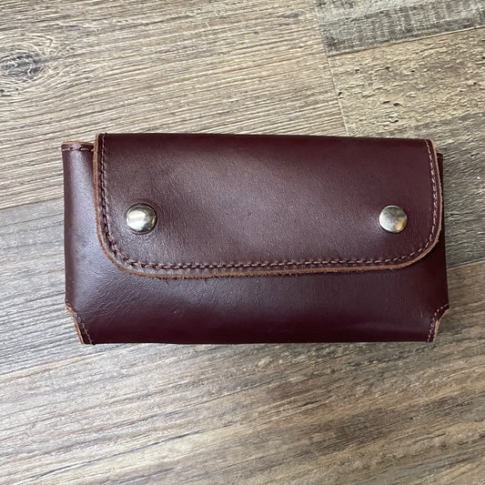 Amish Crafted Dark Brown Phone Case Genuine Leather 4x7