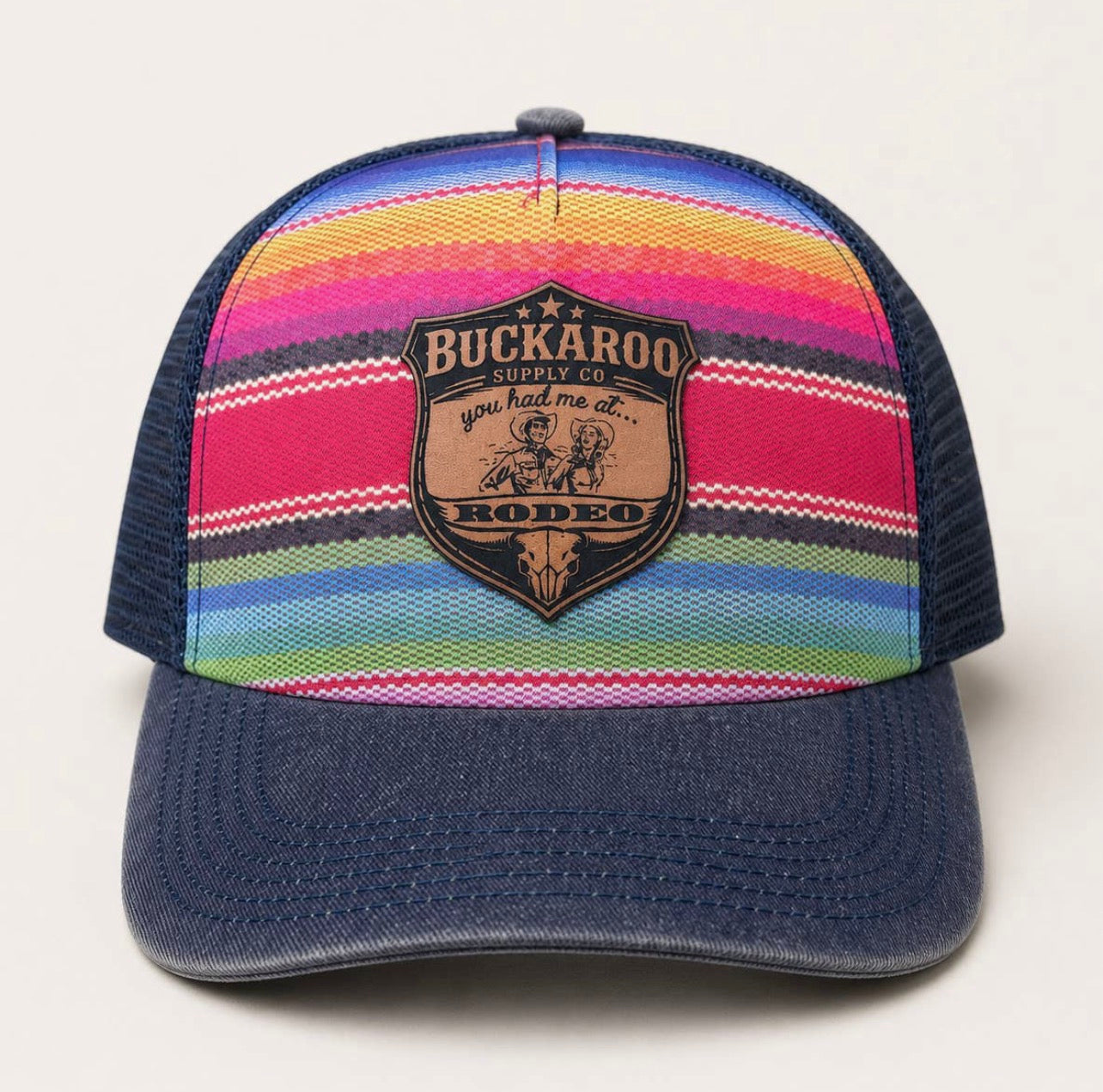 You Had Me At Rodeo Serape Western Trucker Hat