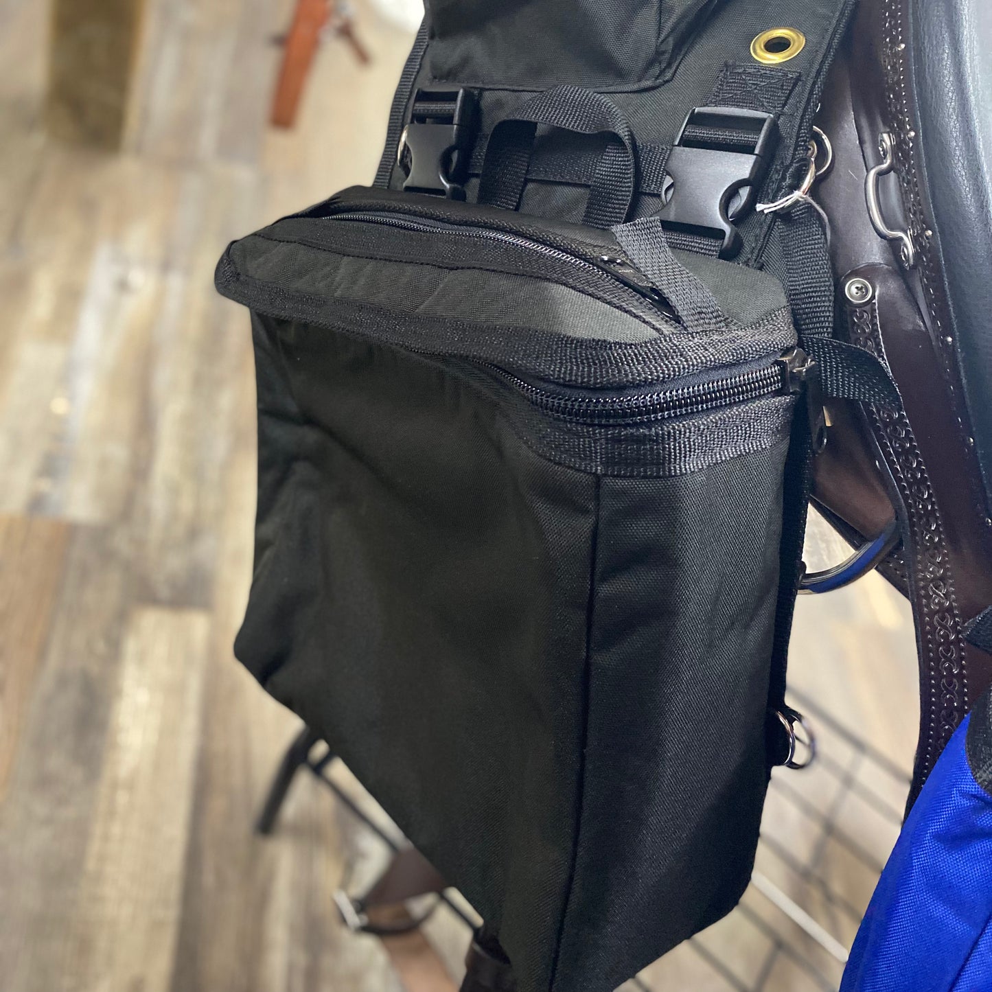 Amish Made Black As Night Detachable Saddle Bags