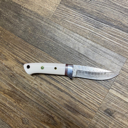 The Premium Grade White Tail Hand Crafted Damascus Knife