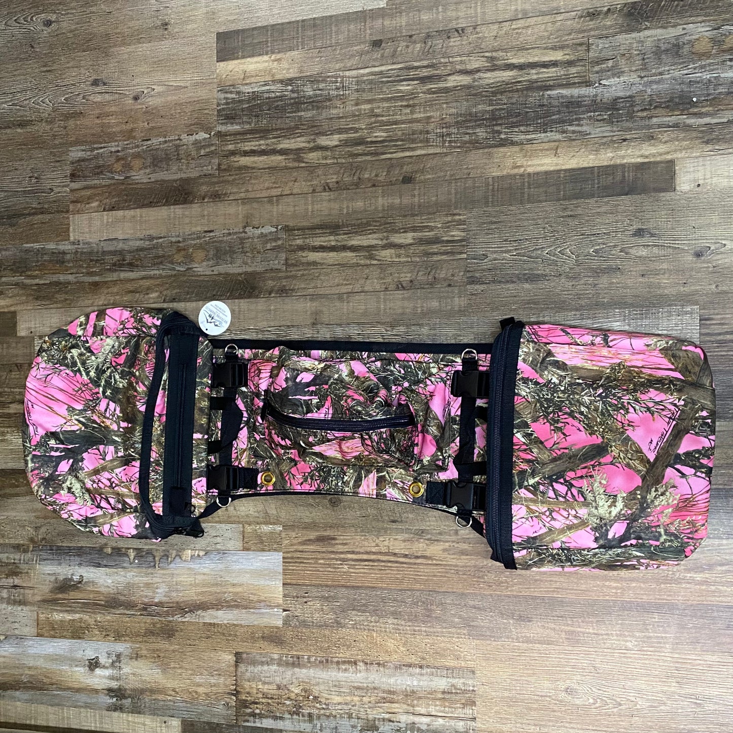 Amish Made Pink Camo Detachable Saddle Bags