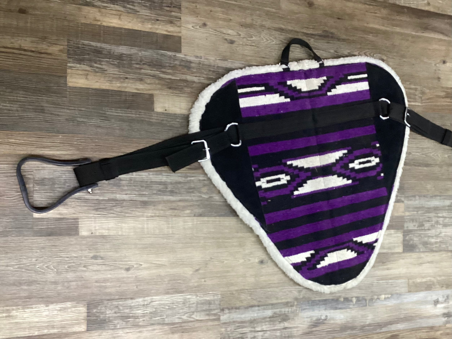 Used Lightly Purple Bareback Saddle