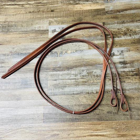 Amish Crafted Light Leather Split Reins Heavy Ended