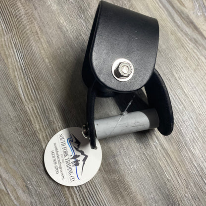 Amish Made Matt Black Leather Endurance Western Wide DELUXE Trail Stirrups & Turners 2” Wide at Attachment