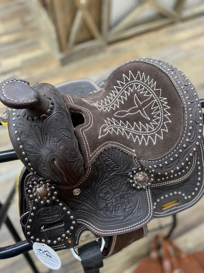NEW 8” WILD O WEST Youth Show Saddle RR3062