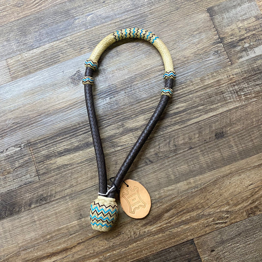 Rawhide Core Hackamore w/ Aztec Detail Argentina Cow Leather
