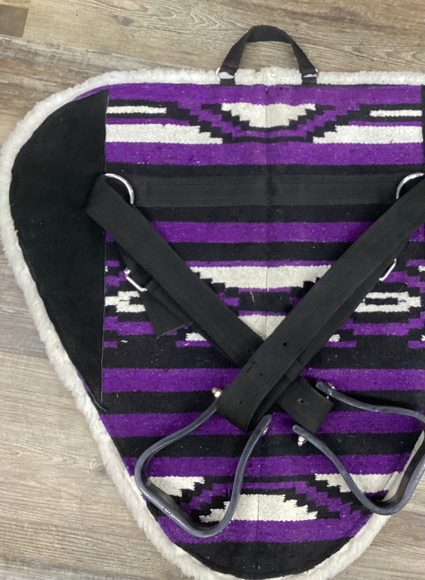 Used Lightly Purple Bareback Saddle