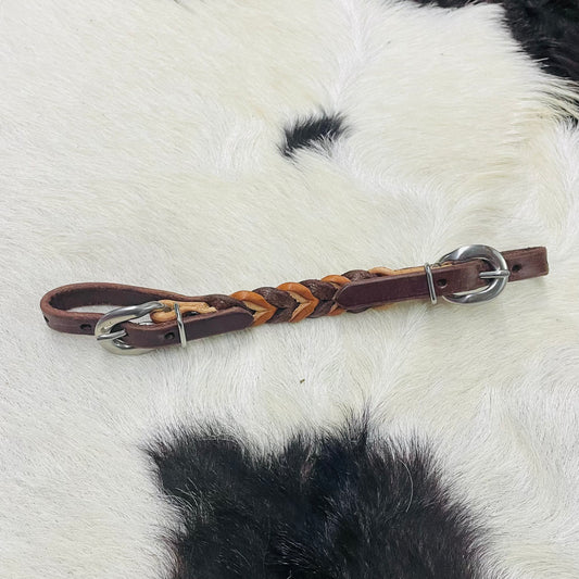 Amish Crafted Braided Genuine Leather Curb