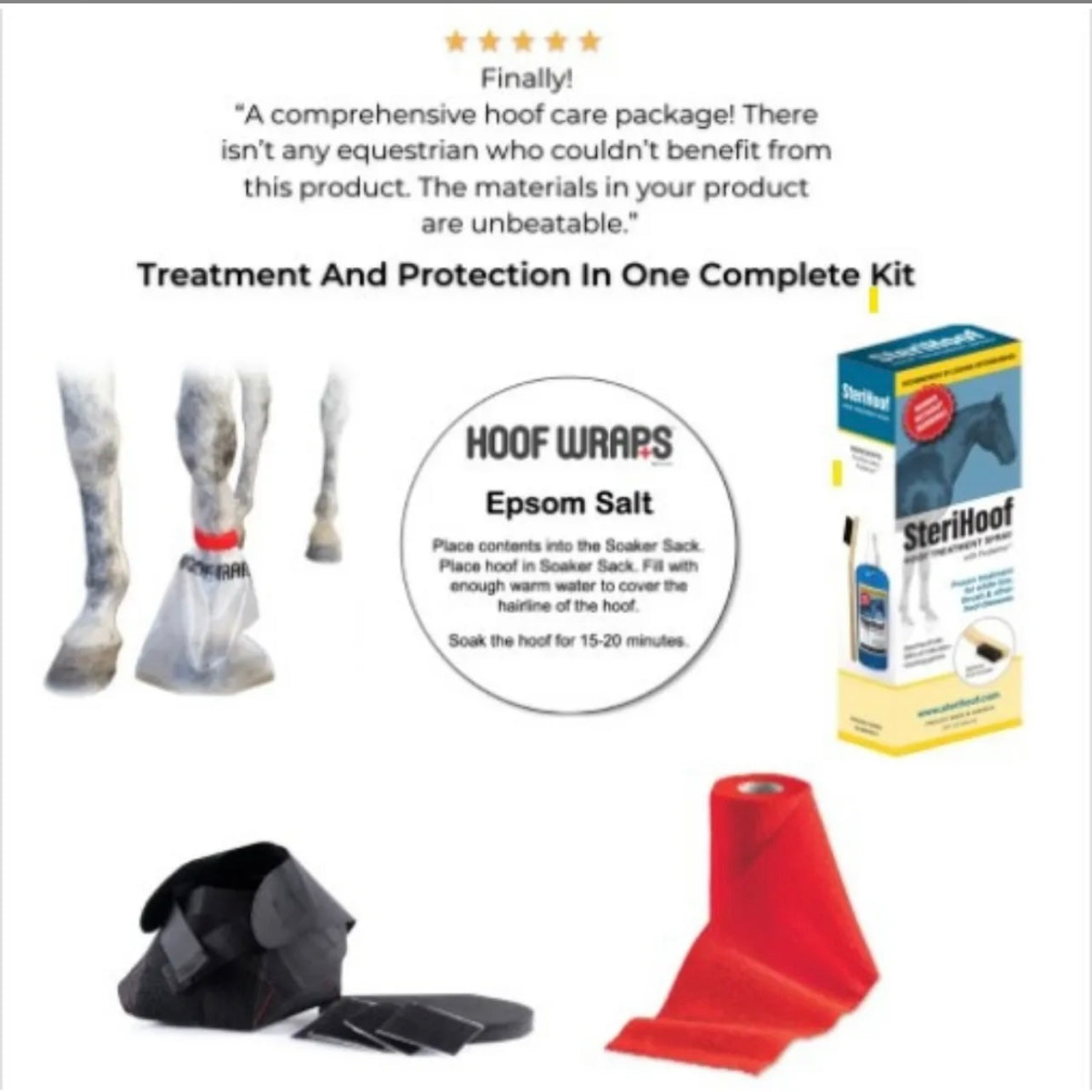 Abscess Relief Kit Hoof Wraps Brand