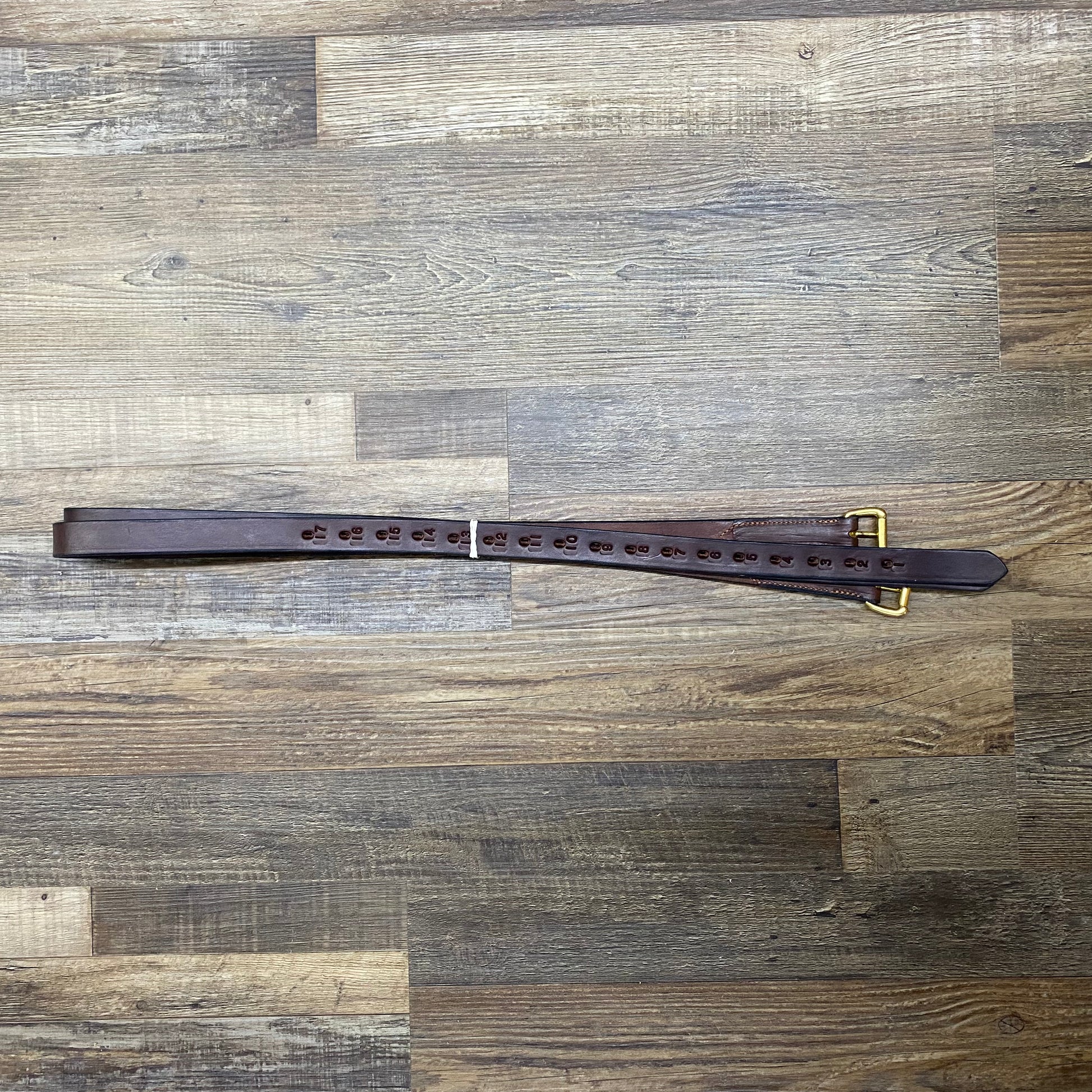 English Stirrup Leathers Brown & Brass Silver Hardware by Amish Craftsmen