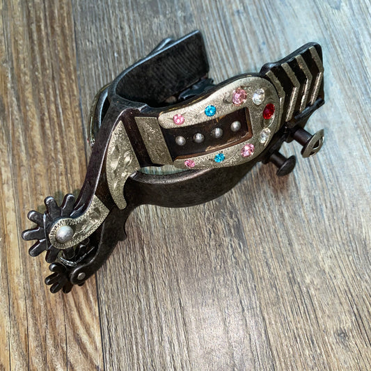 Bling Baby Women’s 2" Shank Rowel Spurs