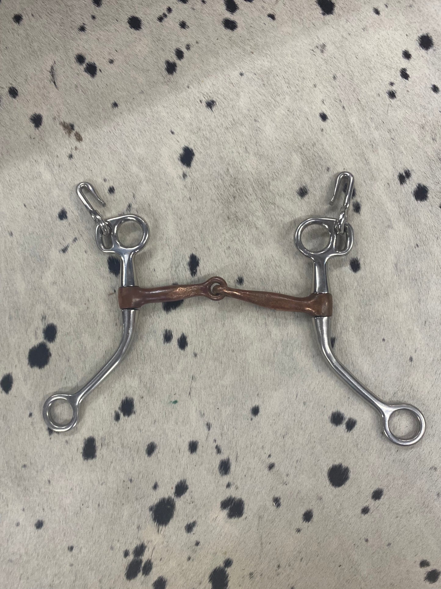 Used 6” Shanks Copper Snaffle w/ Curb Hooks