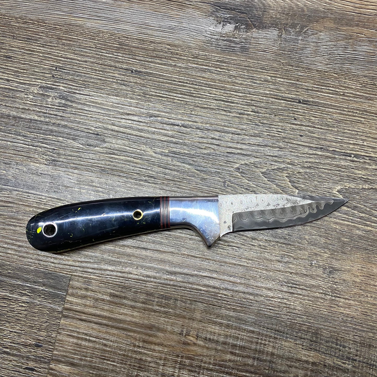 The Premium Prime Black & Yellow Resin Hand Crafted Damascus Knife