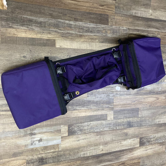 Brilliant purple saddle bags hand crafted Amish made 
