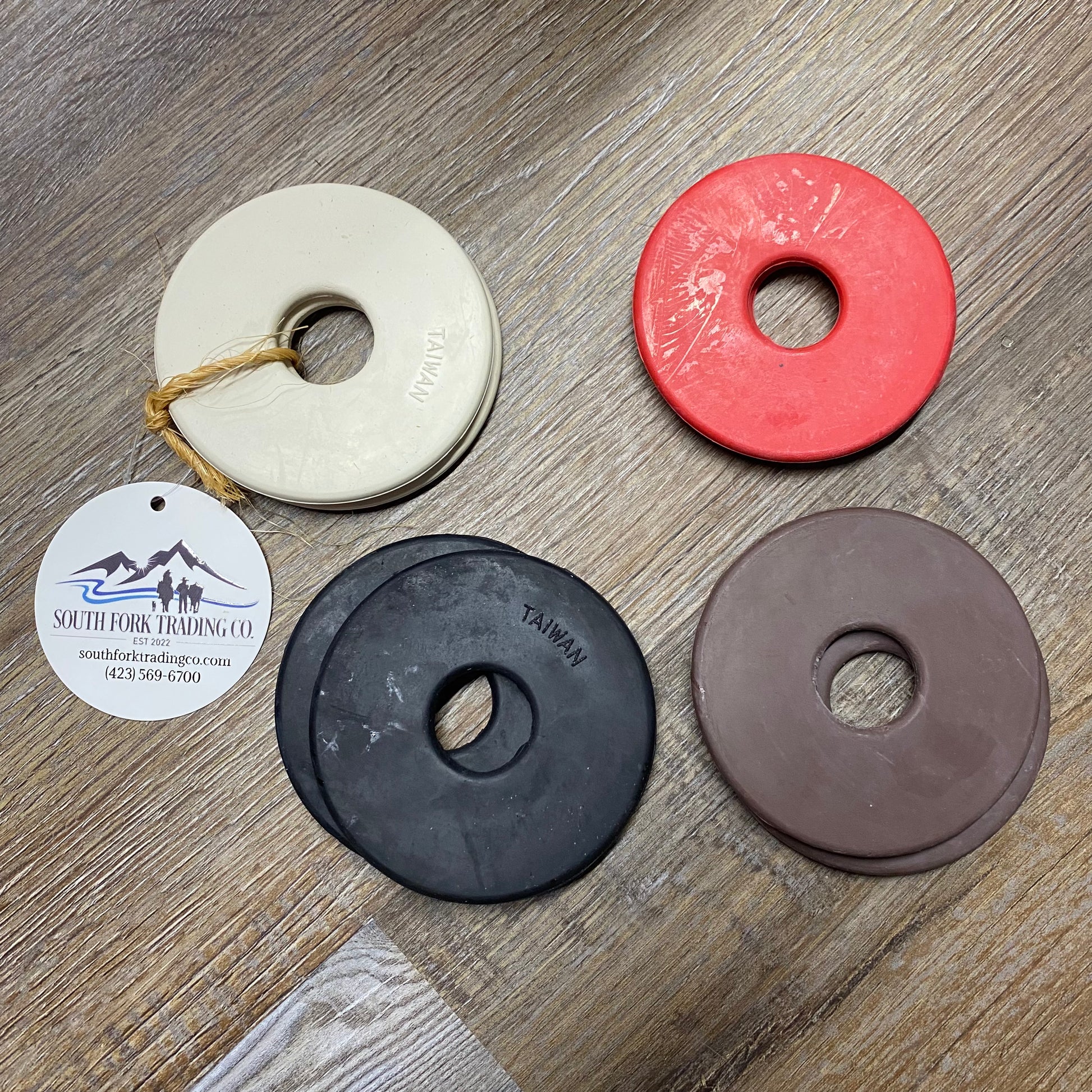 Rubber Bit Guards Black Red Brown White 