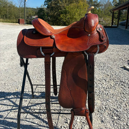 USED Original Billy Cook Maker 15”Western Saddle Stamped 8711