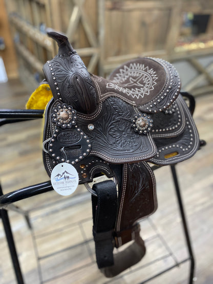 NEW 8” WILD O WEST Youth Show Saddle RR3062