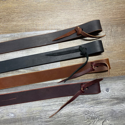 Leather Latigo Cinch Strap Amish Crafted (assorted colors)