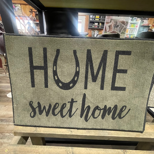 HOME SWEET HOME Door Mat Rug 27” Long x 18” Wide Amish Crafted
