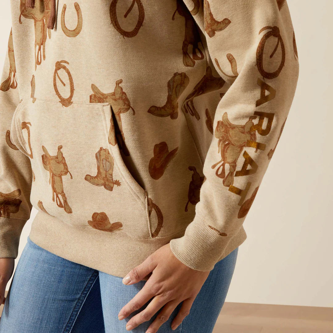 Ariat Womens 2.0 Hoodie SAVANNAH TAN HEATHER