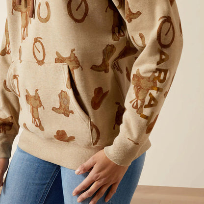 Ariat Womens 2.0 Hoodie SAVANNAH TAN HEATHER