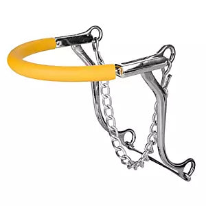 HACKAMORE RUBBER 8 1/2 Shanks w/ Curb Chain