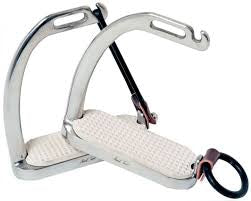 Peacock Breakaway Aluminum Metal English Stirrups