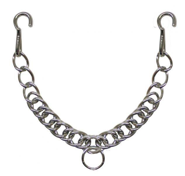 Stainless Steel Curb Chain & Pair of Hooks