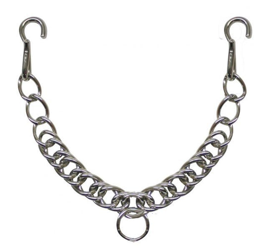 Stainless Steel Curb Chain & Pair of Hooks