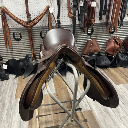 Brown Dressage English Saddle 16”