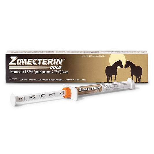 Zimecterin GOLD  (Ivermectin) Horse Dewormer 1 Dose