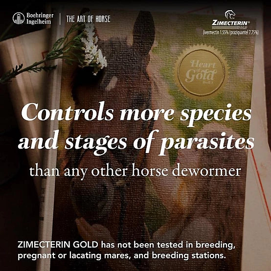 Zimecterin GOLD  (Ivermectin) Horse Dewormer 1 Dose
