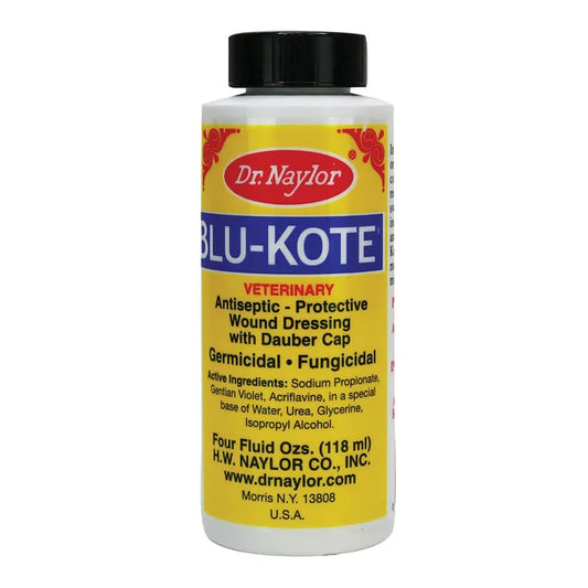 Dr Naylor Blu-Kote Veterinary Antiseptic Protective Wound Dressing 4oz Dauber