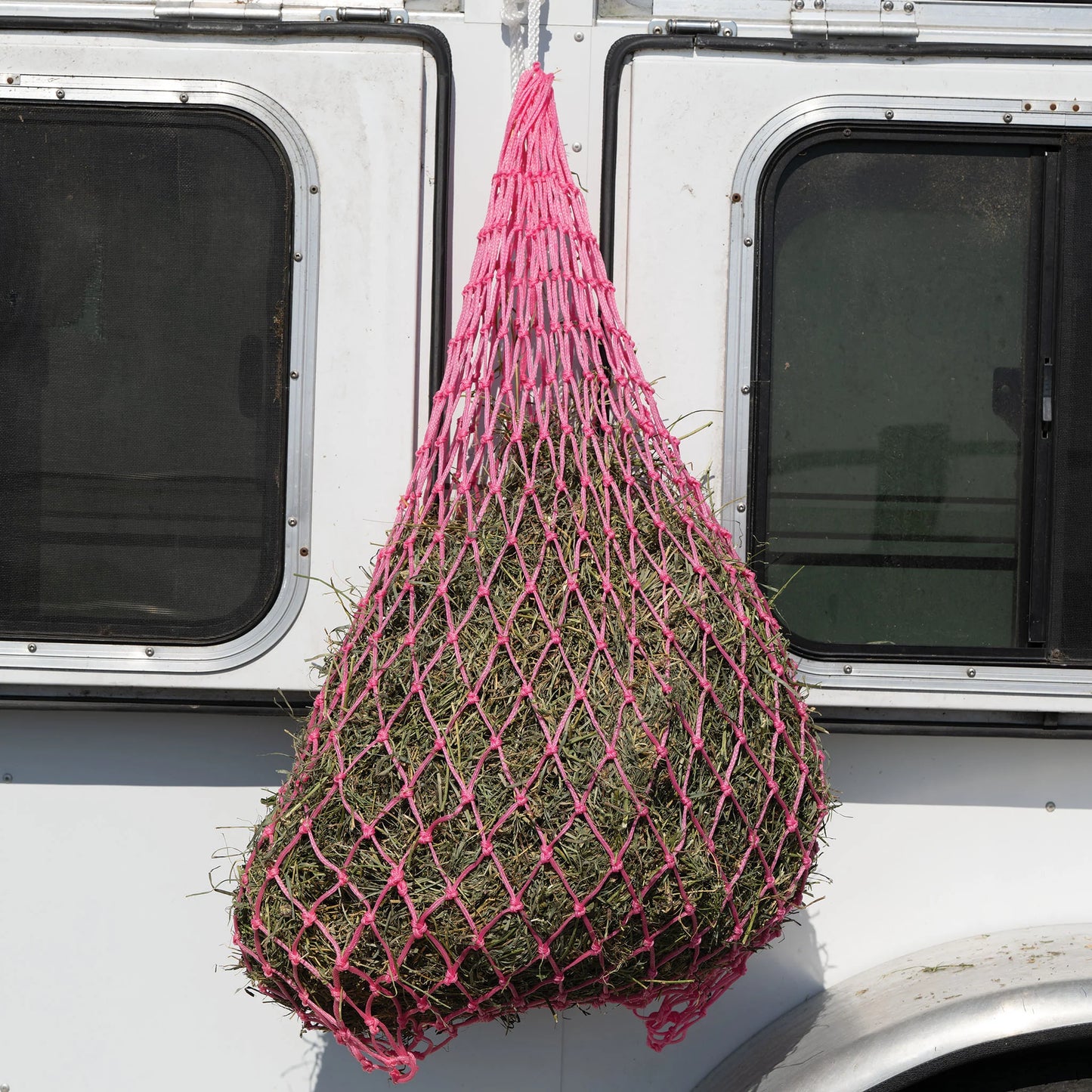 Neon Pink Slow Feeder HAY NET by WEAVER
