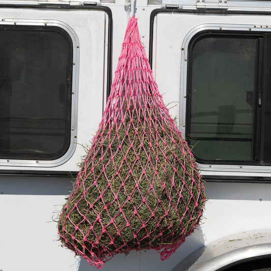 Neon Pink Slow Feeder HAY NET by WEAVER