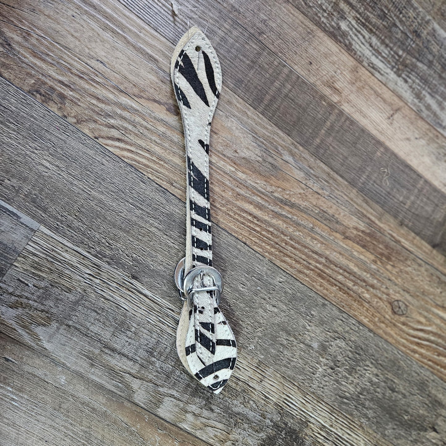 Tough 1 Multi Color Options Zebra Print Cowhide Strait Spur Straps