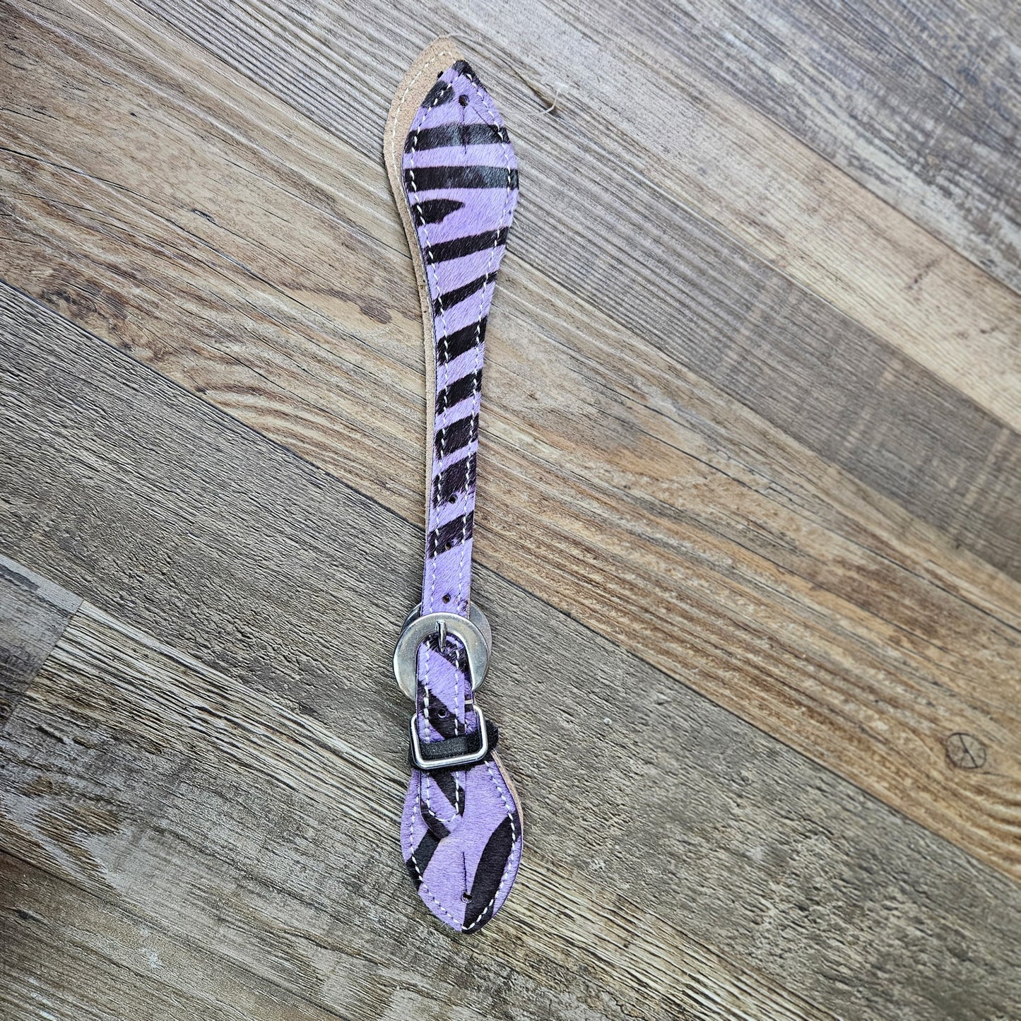 Tough 1 Multi Color Options Zebra Print Cowhide Strait Spur Straps