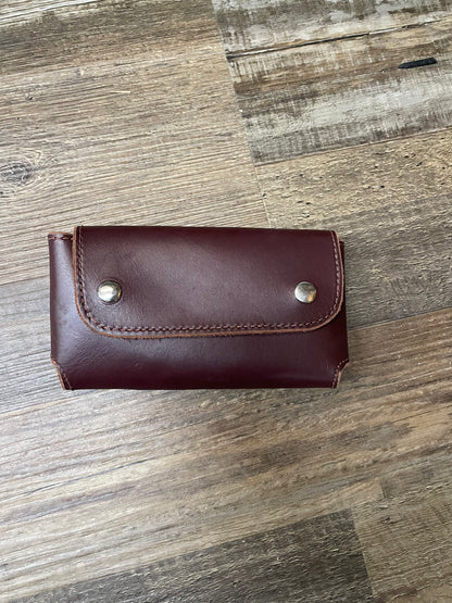 Amish Crafted Dark Brown Phone Case Genuine Leather 4x7