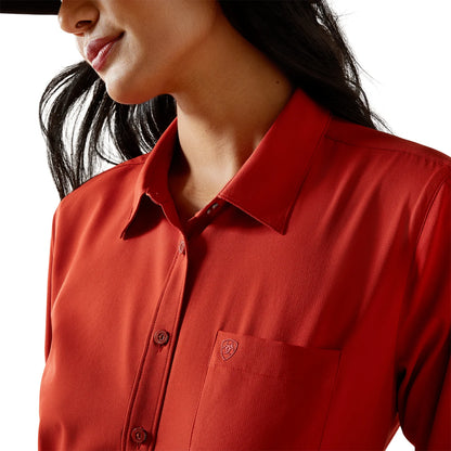 Ariat Women’s Ariat Ladies Kirby Pro Ketchup Red Button Down Shirt